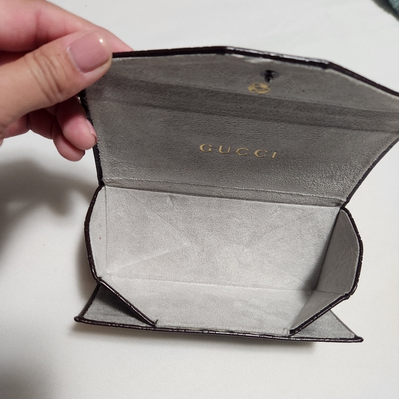 Gucci Guccissima  Foldable Collapsible Glasses Case - Picture 4 of 4